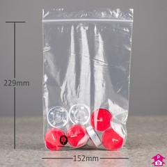Clear Grip Seal Bag - Biodegradable - 6" x 9" x 160 gauge (C5)