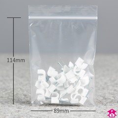 1000 PLASTIC PREMIUM QUALITY RESEALABLE CLEAR GRIPSEAL  BAGS 3 X 5"  76 X 122mm 