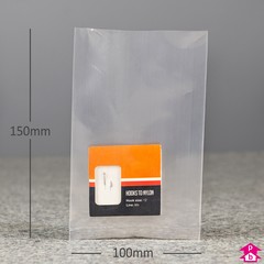 Clear Polybag - Heavy Duty (30% Recycled) - 100mm x 150mm x 100 micron (4" x 6" x 400 gauge)