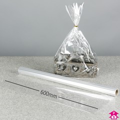 Clear Wrapping Film - 600mm wide by 20mtrs long