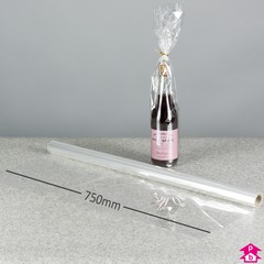 Clear Wrapping Film - 750mm wide by 20mtrs long