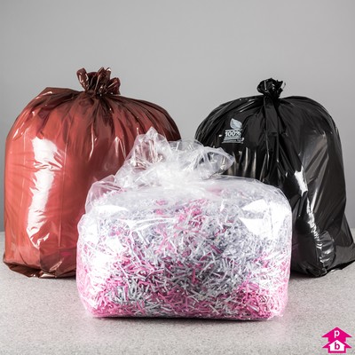 pink bin liners