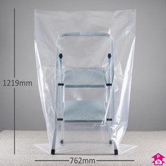 xl clear plastic bags