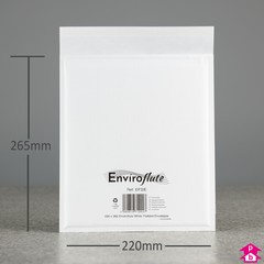 Fluted Paper Envelope - Letter - 220mm wide x 265mm long, 70/25 gsm (weight: 13.99g)