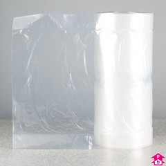 Polypack Polythene Garment Covers Roll – 54" Drop, 100G, 10KG Roll (Approx 215 Bags), Clear, Made In UK-510063
