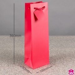 Gift Bottle Bag - 100mm + 90mm x 360mm high