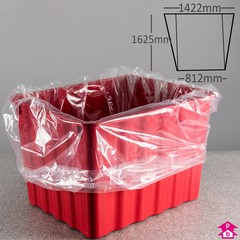 Gusseted Bag (653 Litres) - 812mm wide (with gusset opening up to 1422mm wide) x 1625mm long, 50 micron thickness