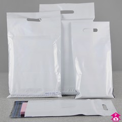 Mailing bags with handles
