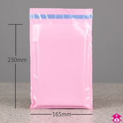 Pink Mailing Sack - 165 x 230mm + lip  45mu