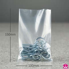 PriceBuster Clear Bags - 4" wide x 6" long x 400 gauge thick