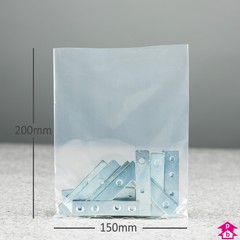 PriceBuster Clear Bags - 6" wide x 8" long x 400 gauge thick