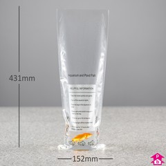 Printed Fish Bag - 6 x 17" 250 gauge