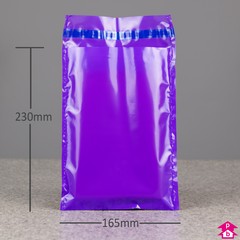Purple Mailing Sack - 165 x 230mm + lip  45mu