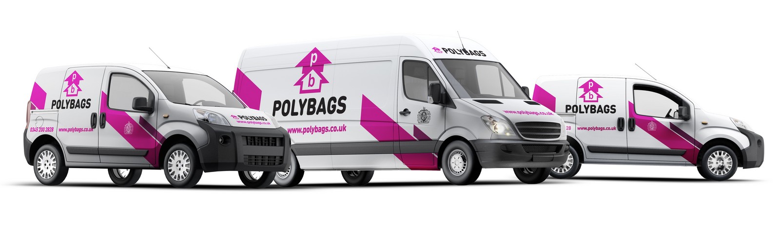 Polybags' delivery vans