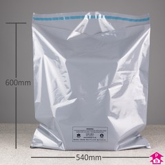 100% Recycled Mailing Bag (540mm wide x 600mm length, 55 micron thickness. (Large Parcel).)