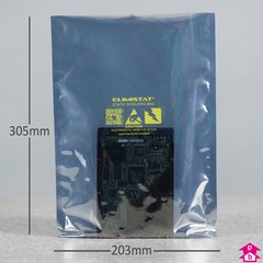 ESD Shielding Bag (203mm x 305mm x 70mu (8" x 12" x 280 gauge))